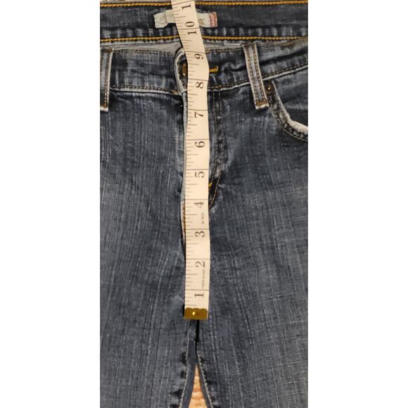 Levis 505 Straight Leg Womens Denim Jeans Mid-Rise Size 6L Small slits hems - Picture 4 of 10